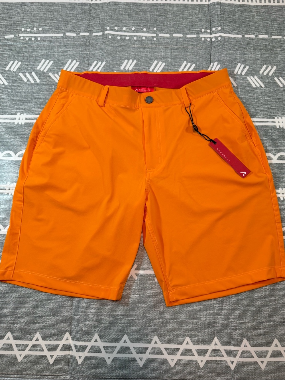 Redvanly Hanover Pull-On Shorts in Tangelo M/9” inseam